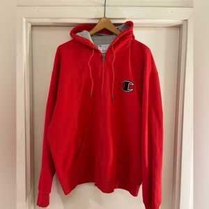 Red Champion Hoodie